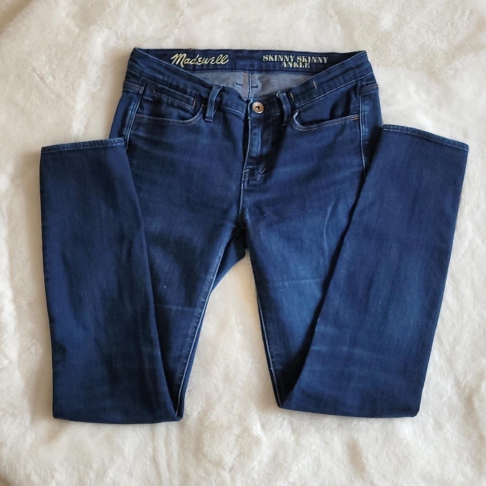 Madewell Skinny Skinny Ankle Blue Denim Jeans Size 25